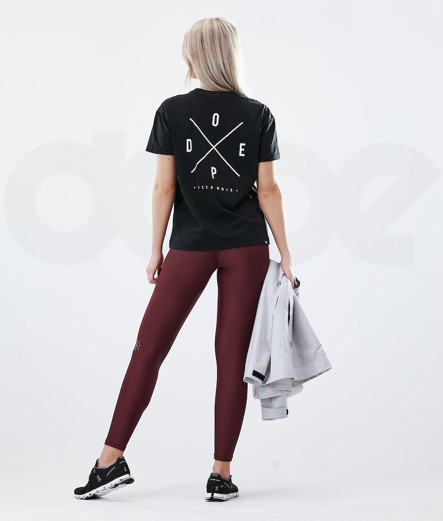 Dope Razor Leggings Damen Bordeaux | CH1257SO