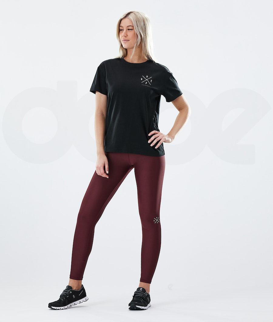 Dope Razor Leggings Damen Bordeaux | CH1257SO