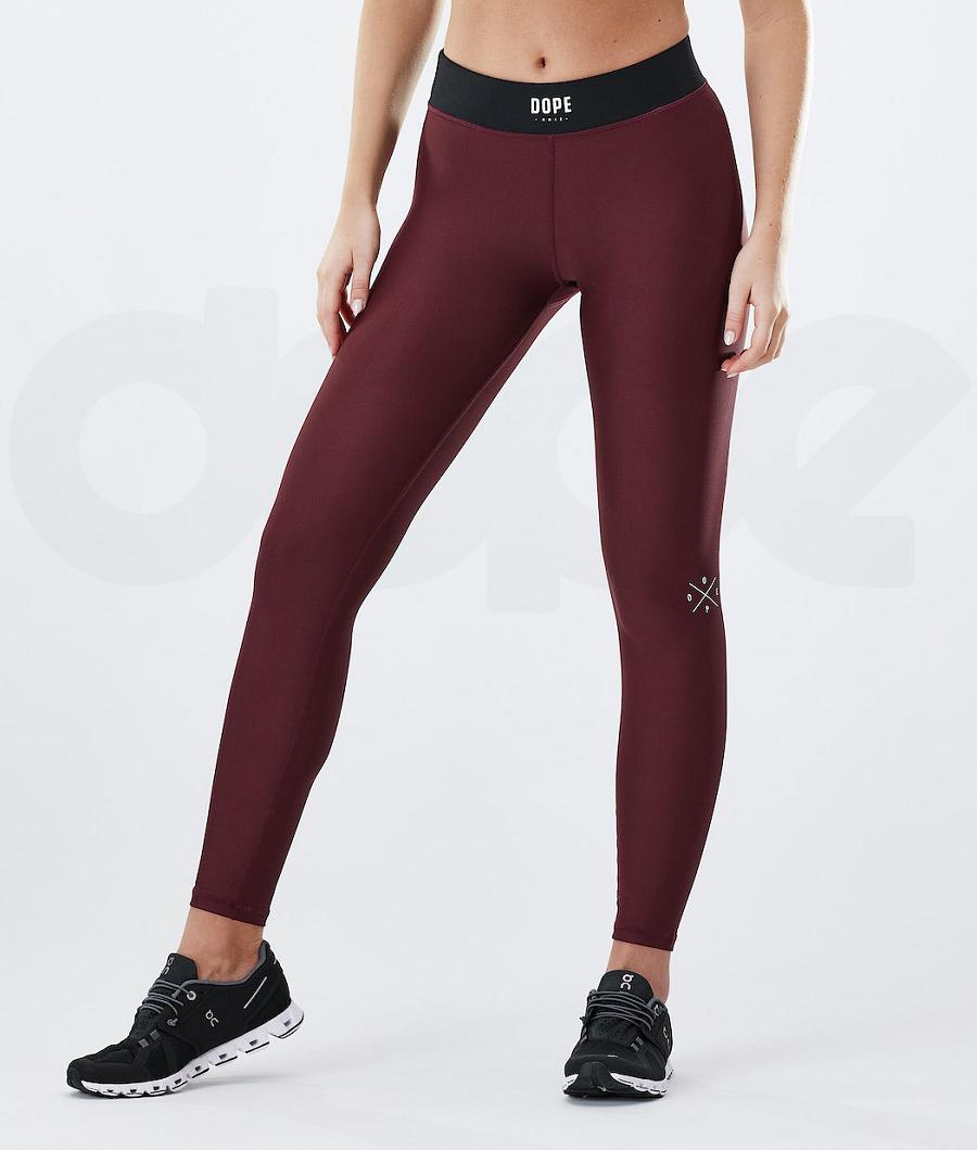 Dope Razor Leggings Damen Bordeaux | CH1257SO