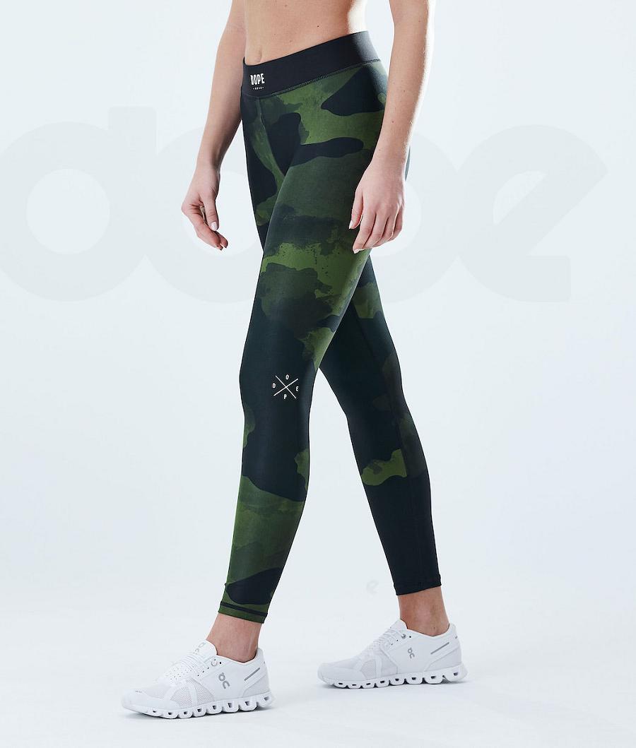 Dope Razor W Leggings Damen Grün Camouflage | CH1247WY