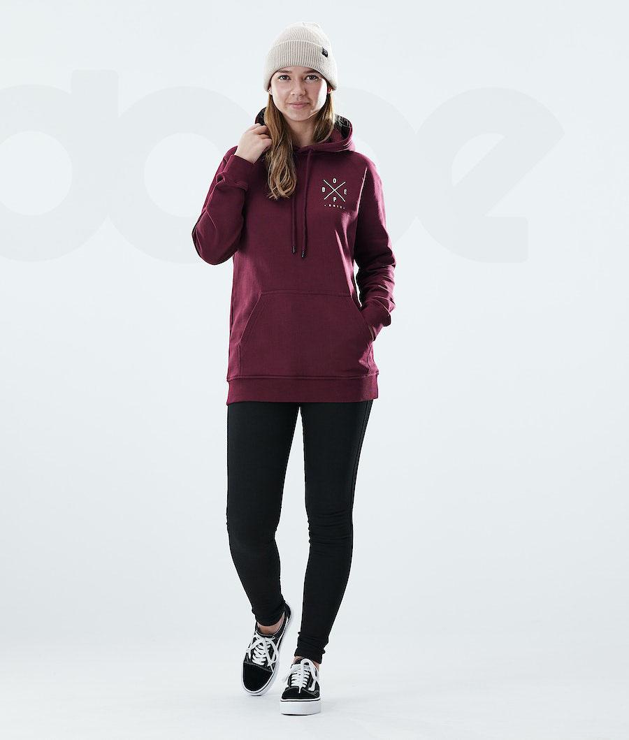 Dope Regular 2X-UP Hoodie Damen Bordeaux | CH1225YU