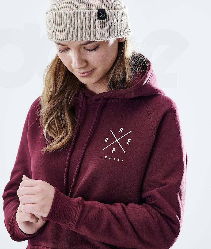 Dope Regular 2X-UP Hoodie Damen Bordeaux | CH1225YU