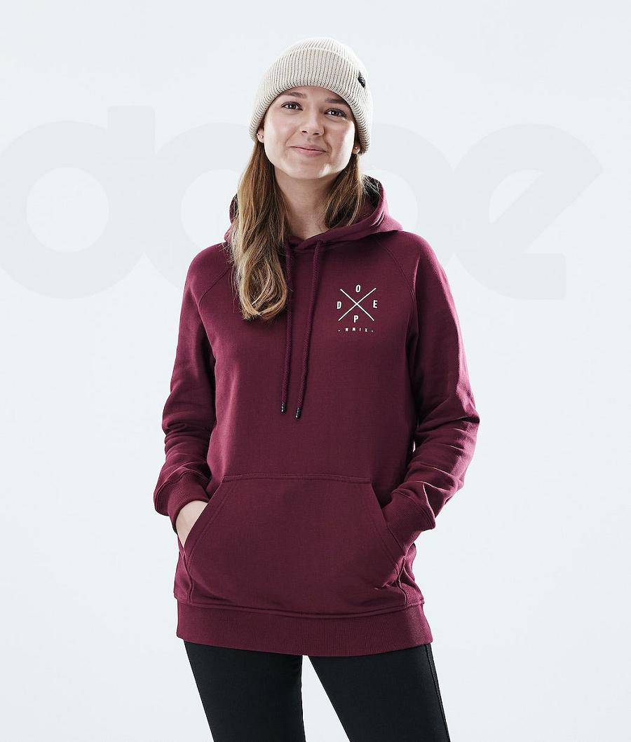 Dope Regular 2X-UP Hoodie Damen Bordeaux | CH1225YU