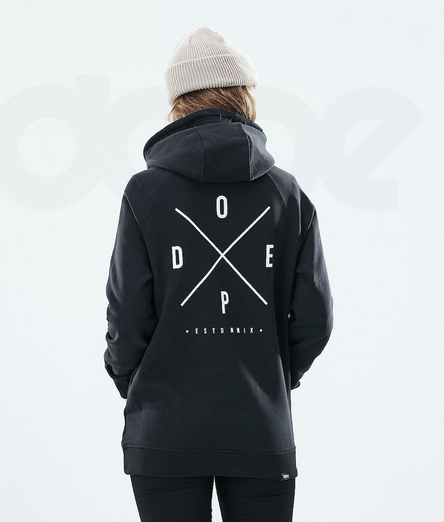 Dope Regular 2X-UP Hoodie Damen Schwarz | CH1224TV