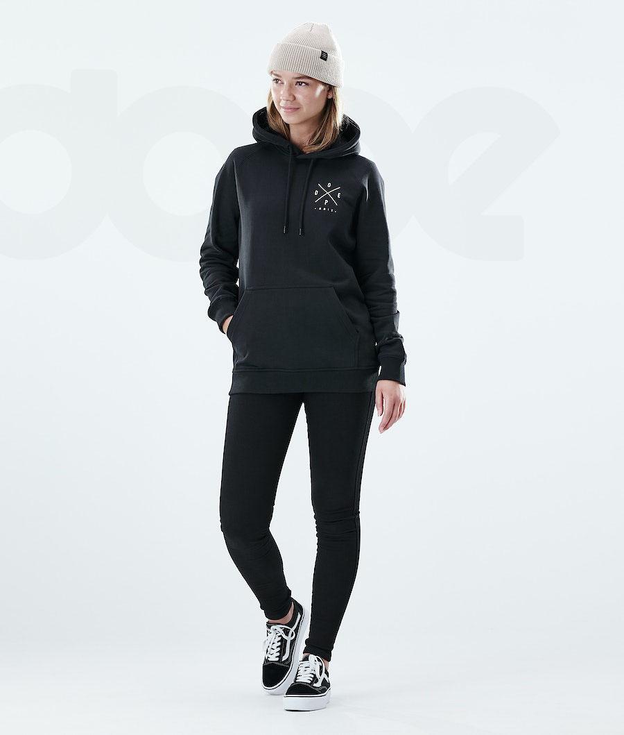 Dope Regular 2X-UP Hoodie Damen Schwarz | CH1224TV