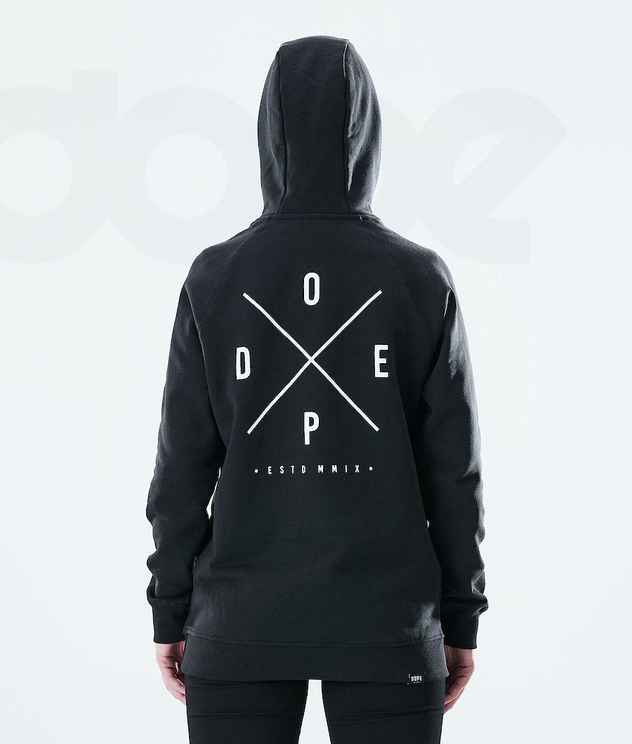 Dope Regular 2X-UP Hoodie Damen Schwarz | CH1224TV