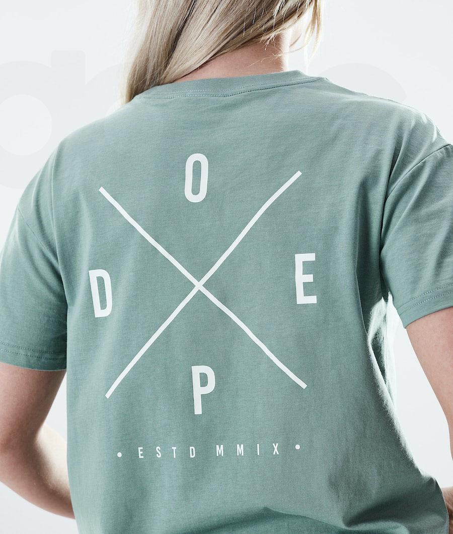 Dope Regular 2X-UP T-shirts Damen Grün | CH1312GL