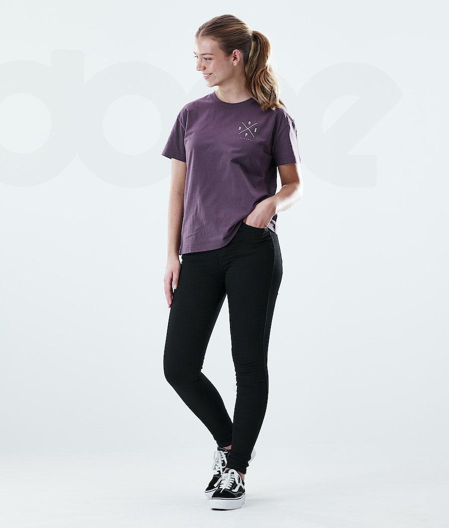 Dope Regular 2X-UP T-shirts Damen Lila | CH1313HK