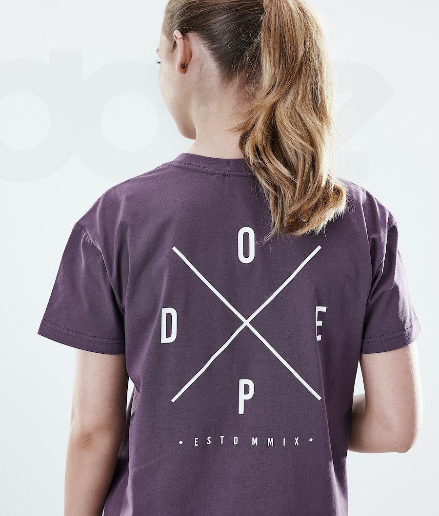 Dope Regular 2X-UP T-shirts Damen Lila | CH1313HK