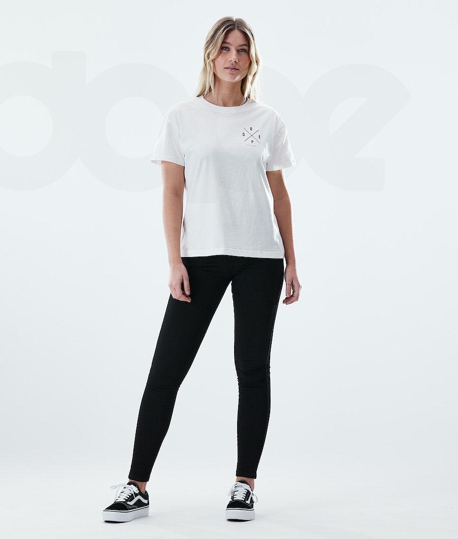 Dope Regular 2X-UP T-shirts Damen Weiß | CH1311FM