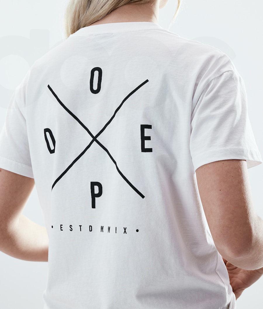 Dope Regular 2X-UP T-shirts Damen Weiß | CH1311FM