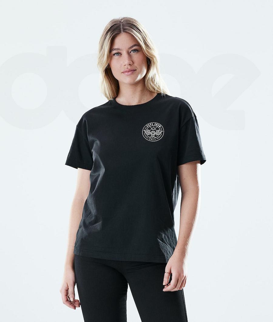 Dope Regular Beak T-shirts Damen Schwarz | CH1309SO