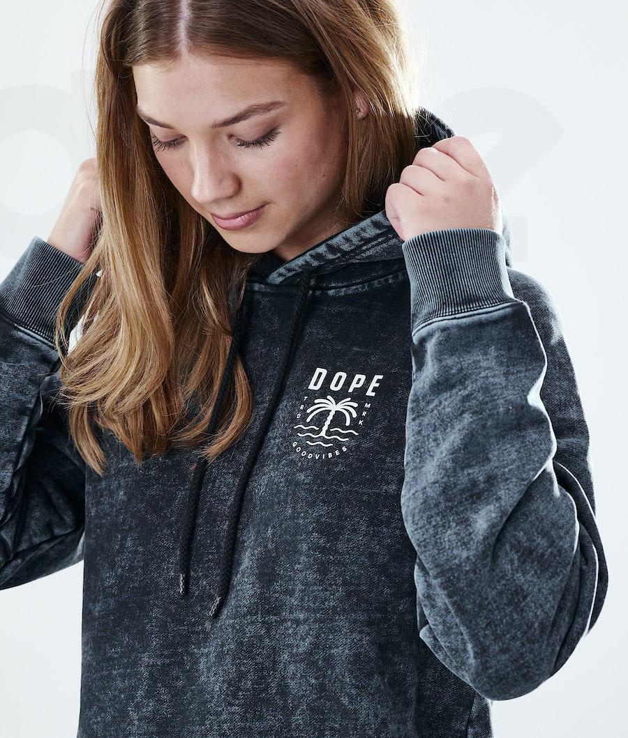 Dope Regular Palm Hoodie Damen Schwarz | CH1220QZ