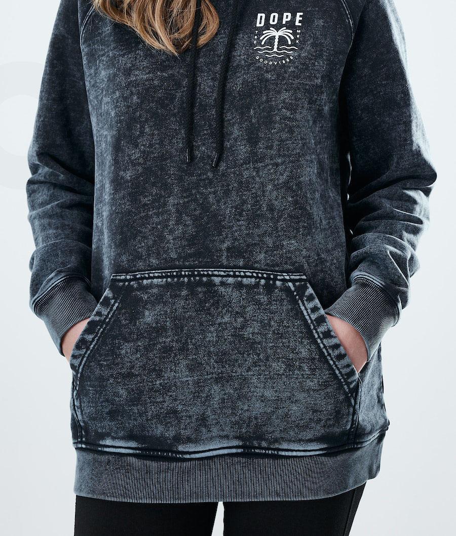 Dope Regular Palm Hoodie Damen Schwarz | CH1220QZ