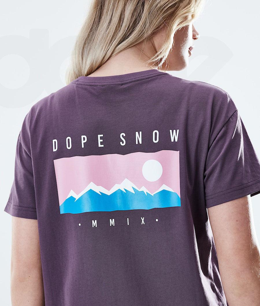 Dope Regular Range T-shirts Damen Lila | CH1301RW