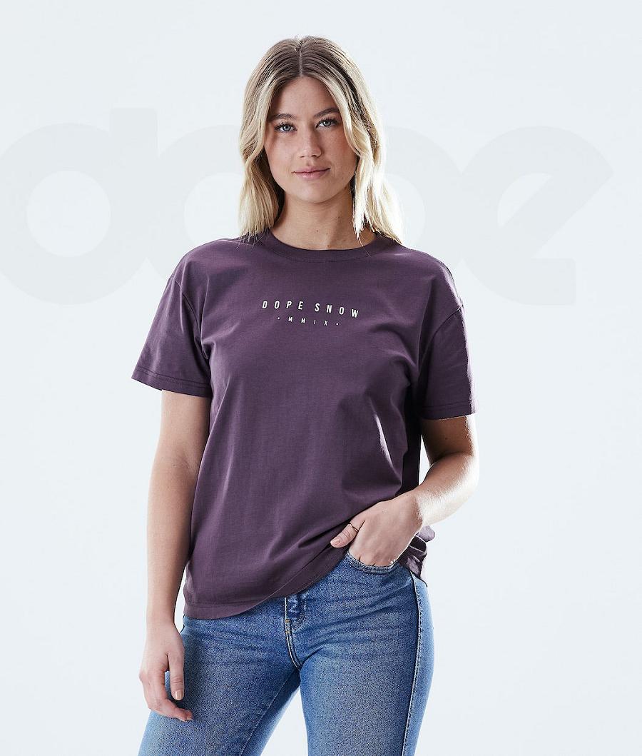 Dope Regular Range T-shirts Damen Lila | CH1301RW