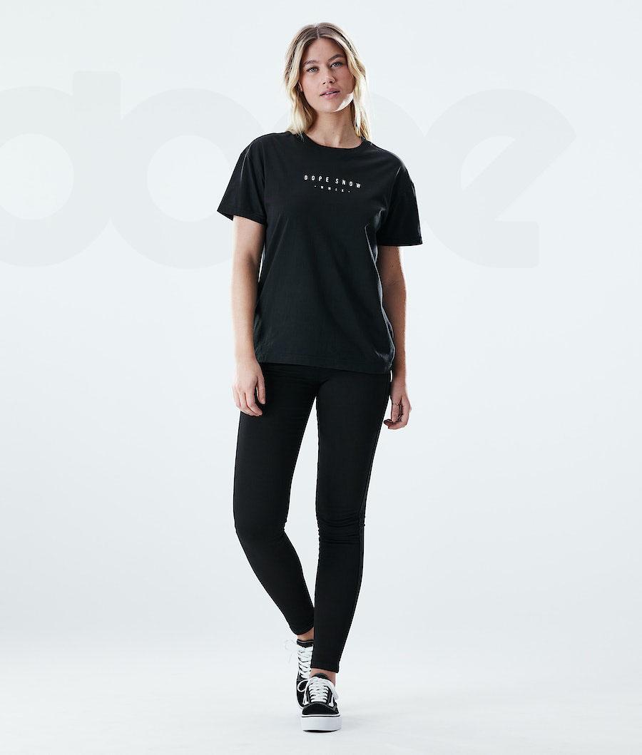 Dope Regular Range T-shirts Damen Schwarz | CH1303YU