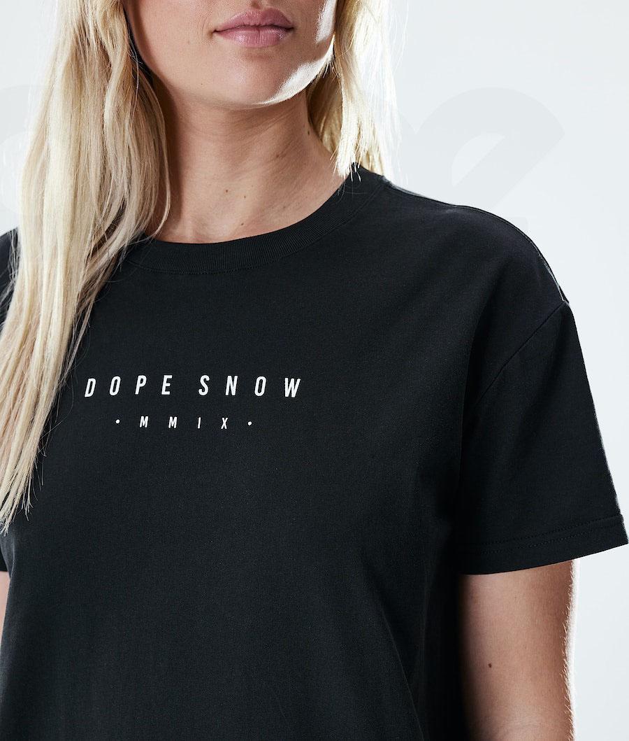 Dope Regular Range T-shirts Damen Schwarz | CH1303YU