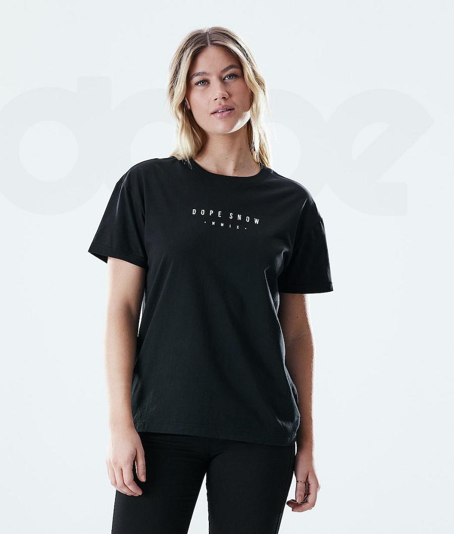 Dope Regular Range T-shirts Damen Schwarz | CH1303YU