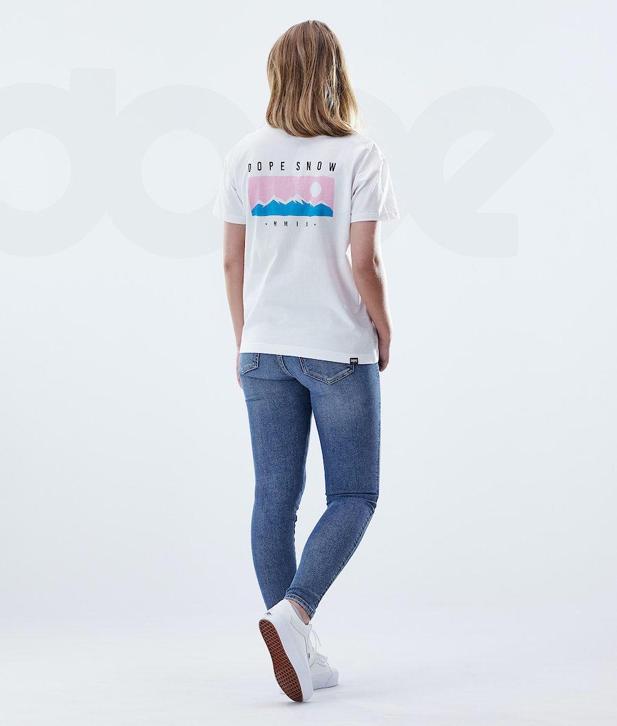 Dope Regular Range T-shirts Damen Weiß | CH1302TV