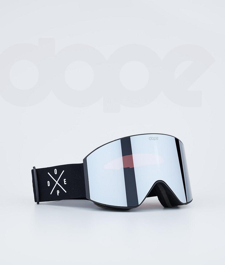 Dope Sight Brille Herren Schwarz Schwarz Silber | CH1958AP