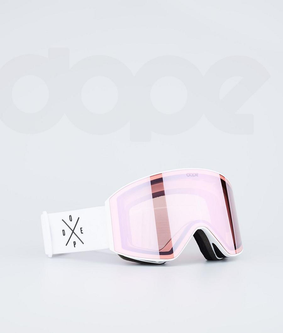 Dope Sight Brille Herren Weiß Weiß Rosa | CH1956OR