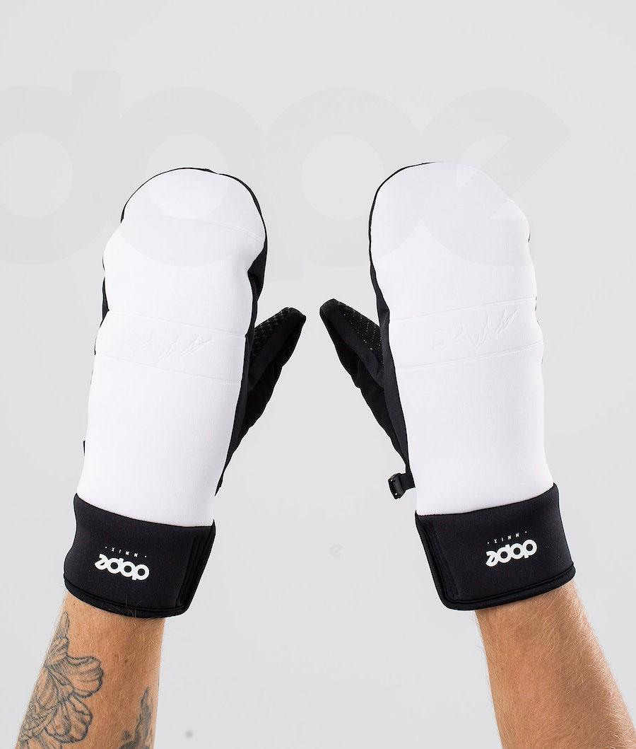 Dope Signet None Handschuhe Damen Weiß Schwarz | CH1118EX