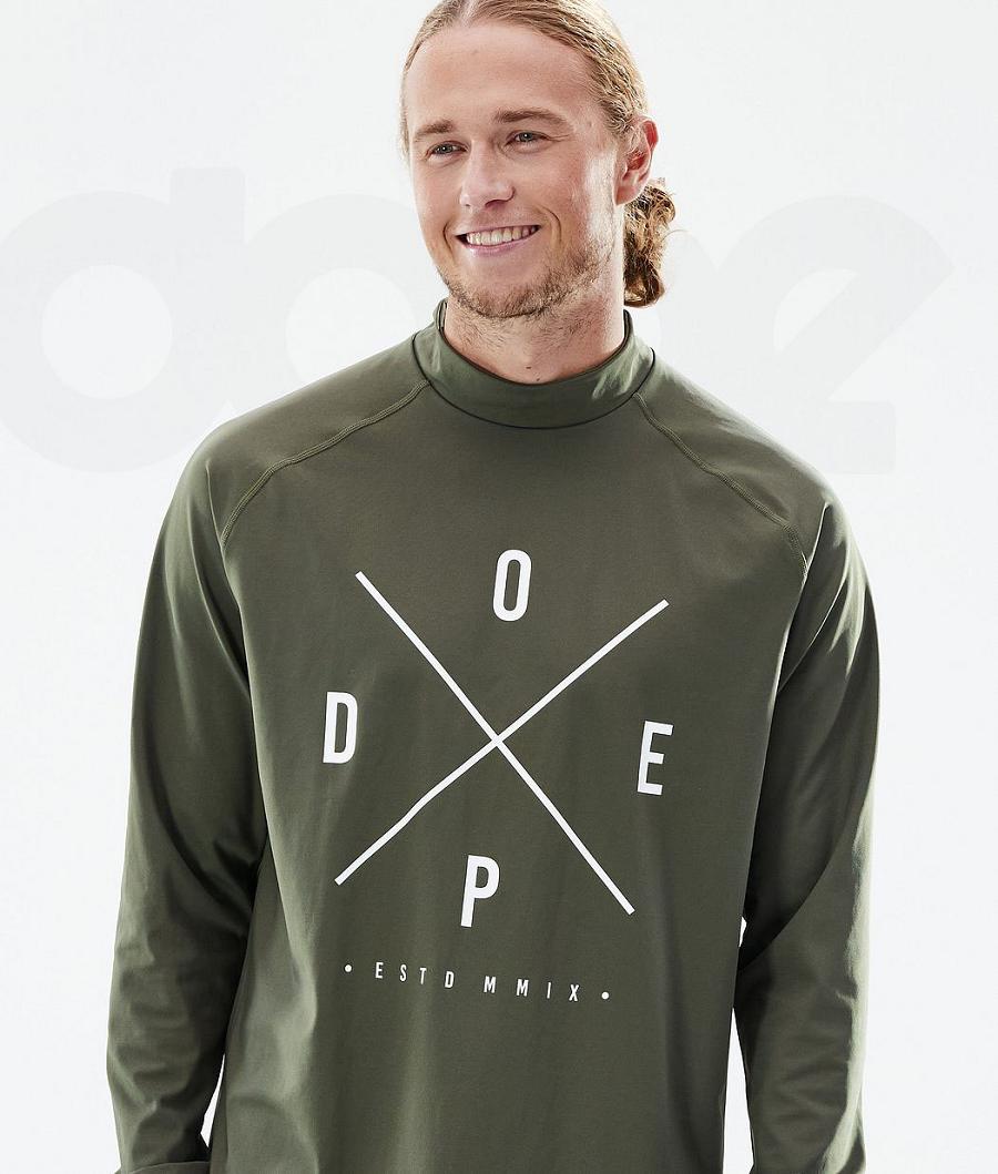 Dope Snuggle 2X-Up Funktionsshirt Herren Olivgrün Grün | CH2012DN