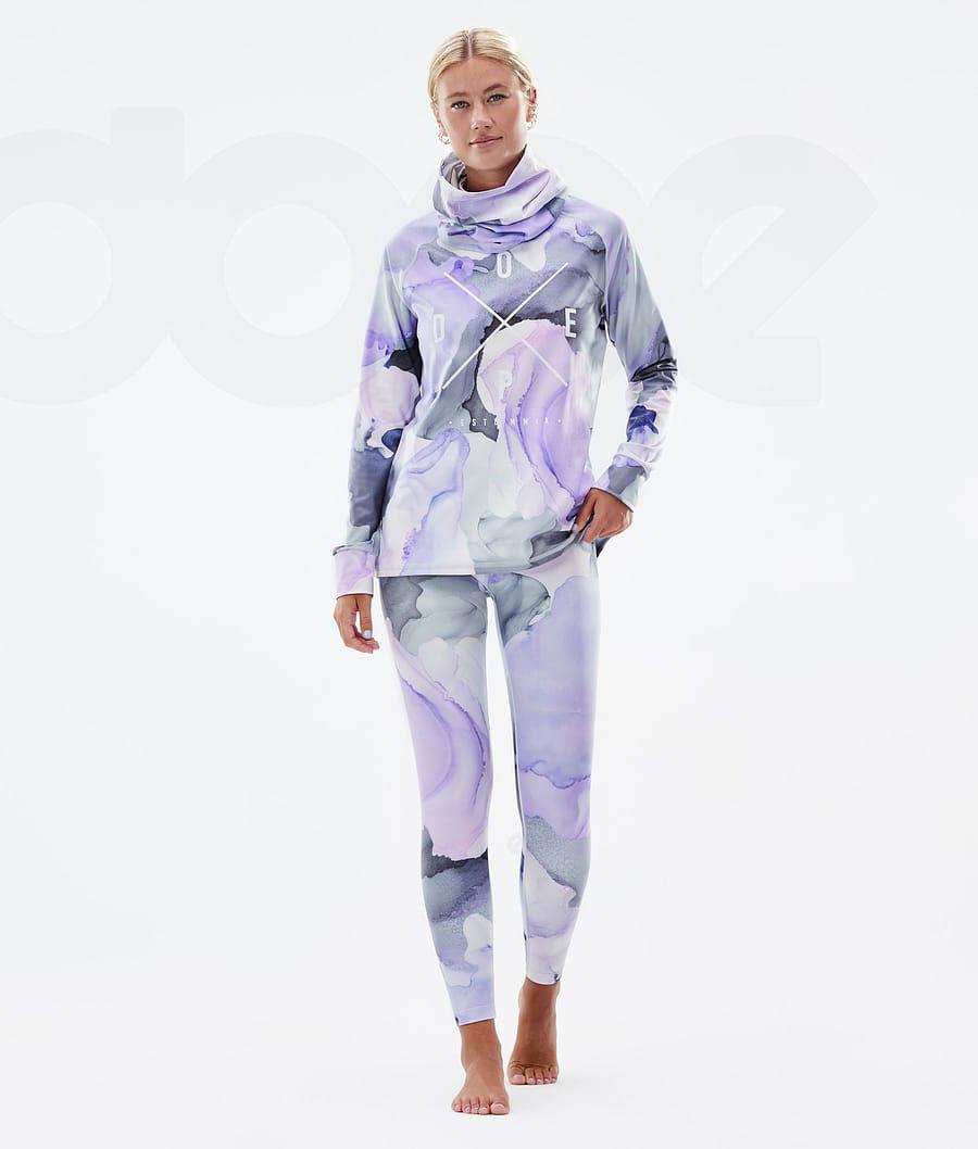 Dope Snuggle W 2X-Up Blot Funktionsshirt Damen Lila Mehrfarbig | CH1173YU