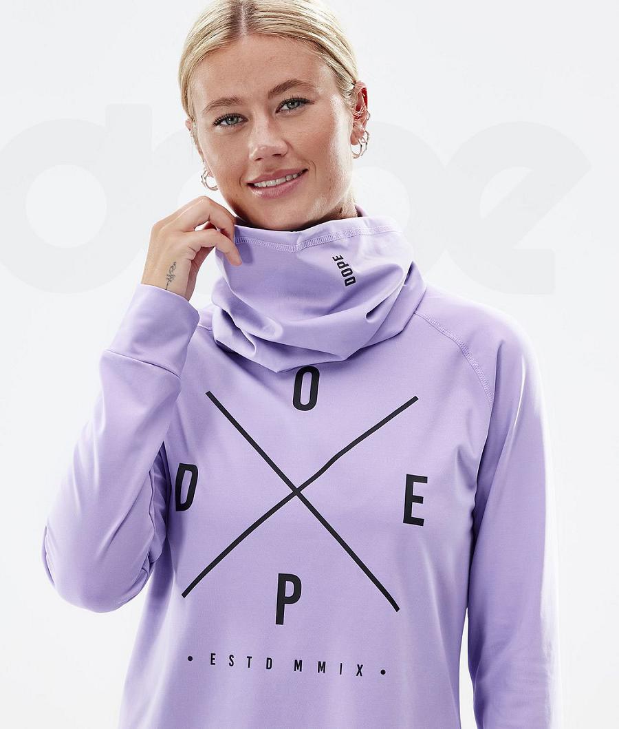 Dope Snuggle W 2X-Up Faded Funktionsshirt Damen Lila | CH1171RW