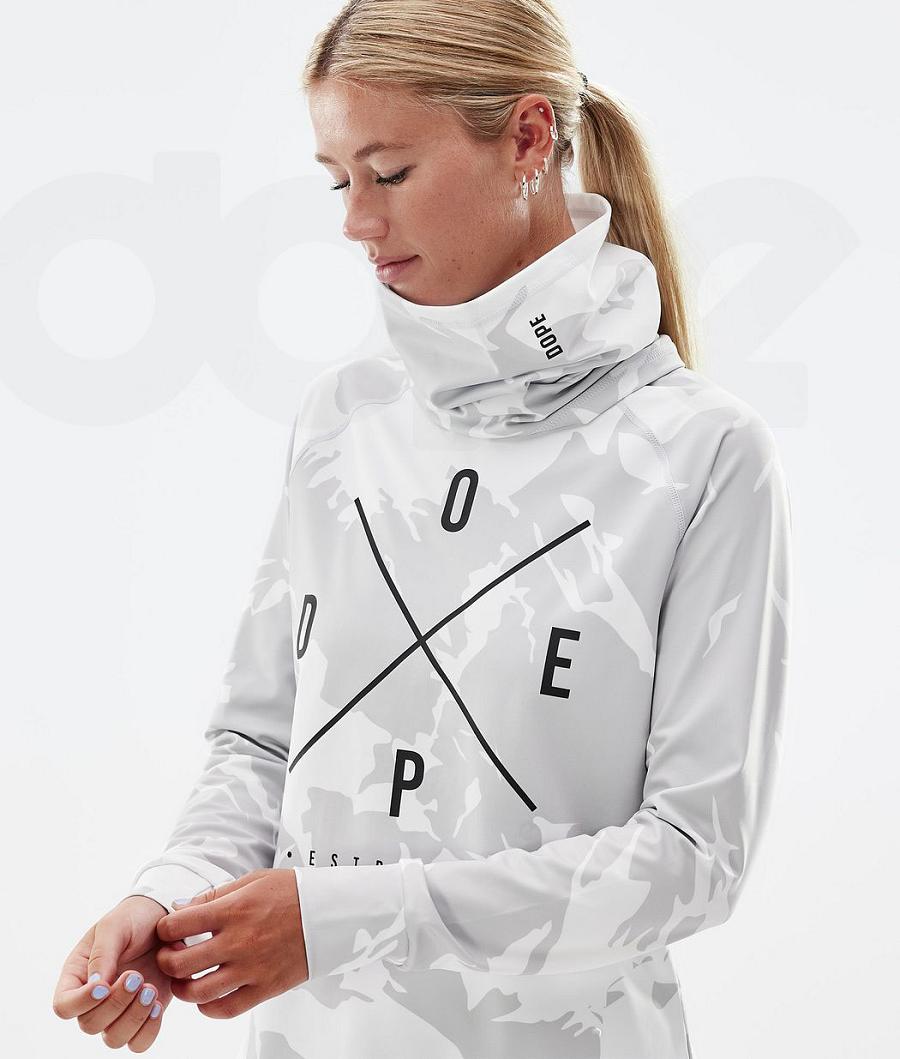 Dope Snuggle W 2X-Up Funktionsshirt Damen Grau Camouflage | CH1175IS