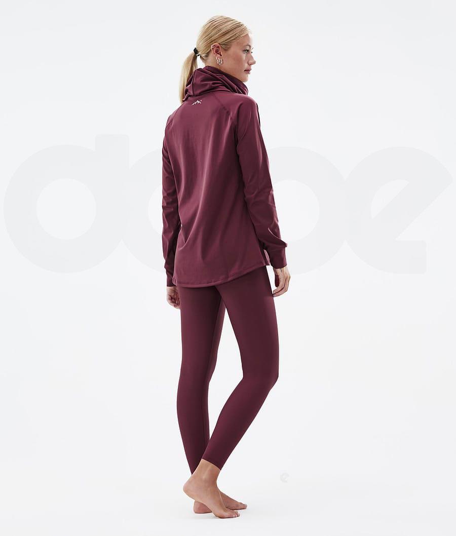 Dope Snuggle W 2X-Up Funktionsshirt Damen Bordeaux | CH1181FM