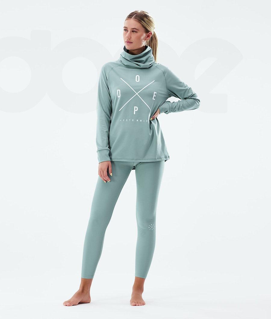 Dope Snuggle W 2X-Up Funktionsshirt Damen Aqua | CH1182GL