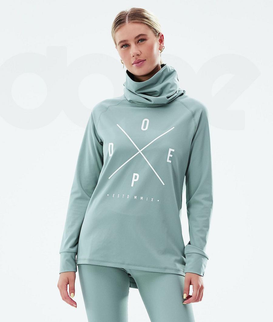 Dope Snuggle W 2X-Up Funktionsshirt Damen Aqua | CH1182GL