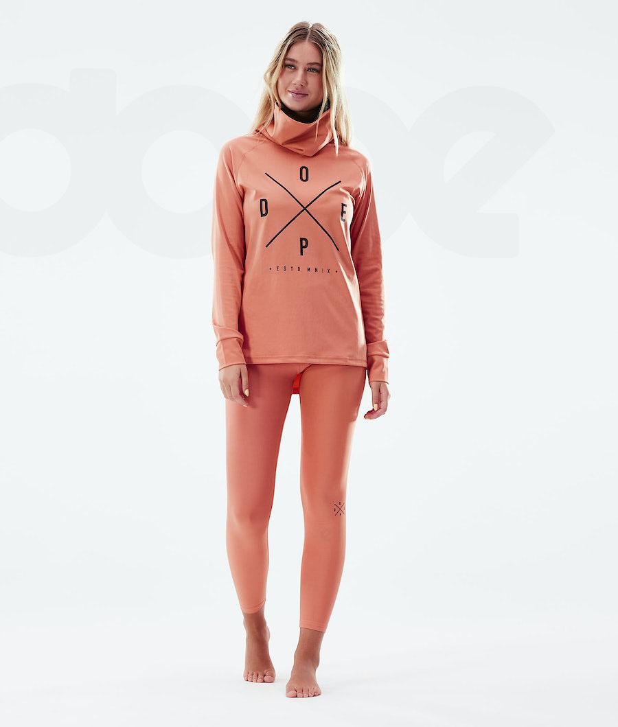 Dope Snuggle W 2X-Up Funktionsshirt Damen Orange | CH1183HK