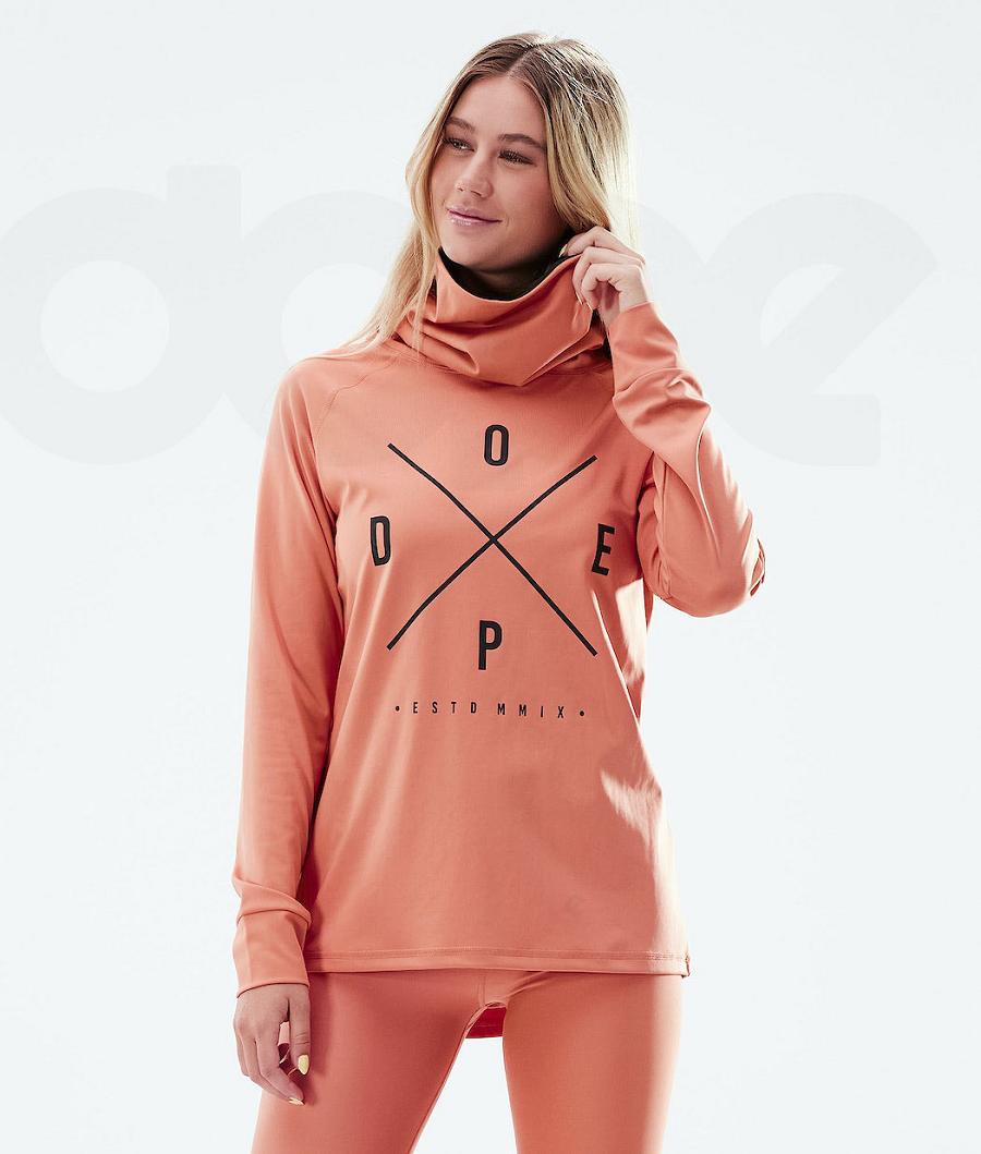 Dope Snuggle W 2X-Up Funktionsshirt Damen Orange | CH1183HK