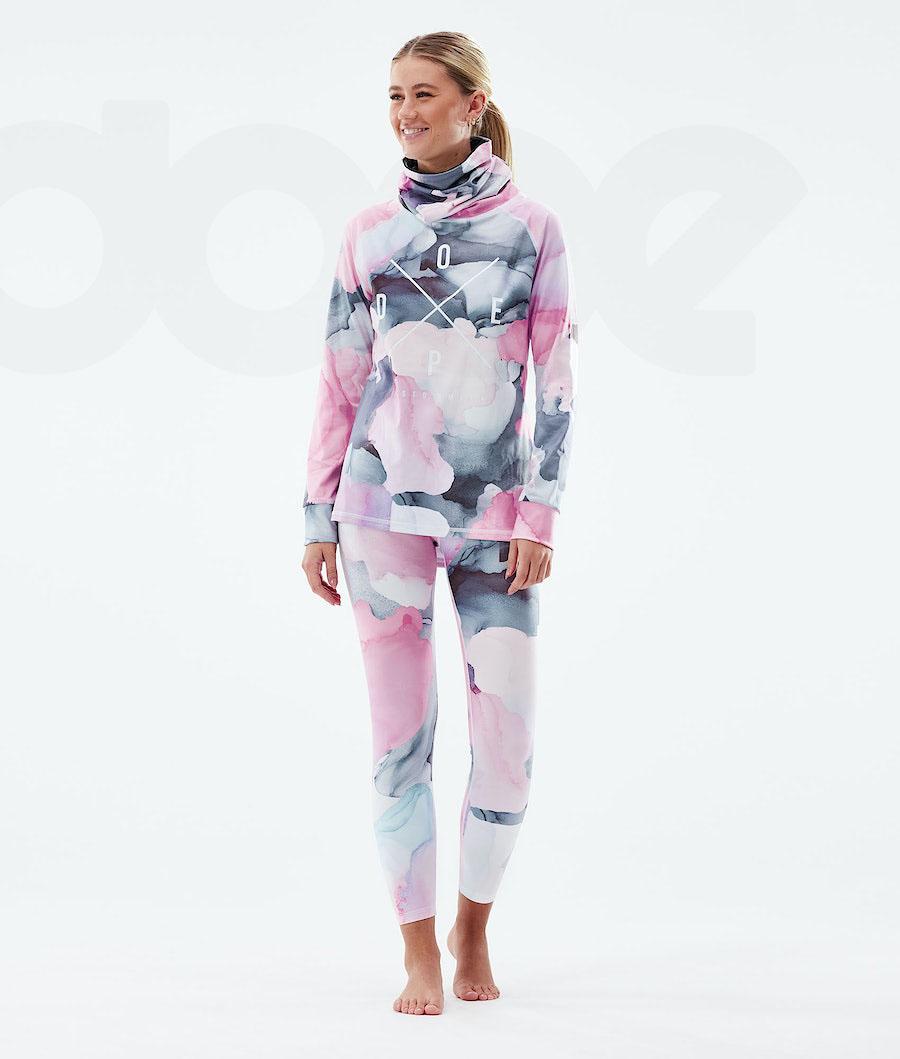 Dope Snuggle W 2X-Up Funktionsshirt Damen Rosa Mehrfarbig | CH1184JJ