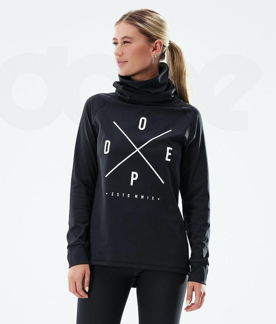 Dope Snuggle W 2X-Up Funktionsshirt Damen Schwarz | CH1185KI