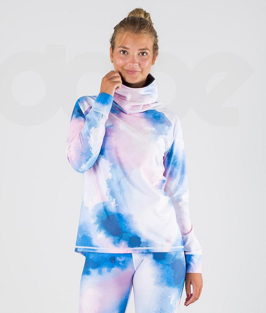 Dope Snuggle W OG Funktionsshirt Damen Blau Mehrfarbig | CH1168QZ