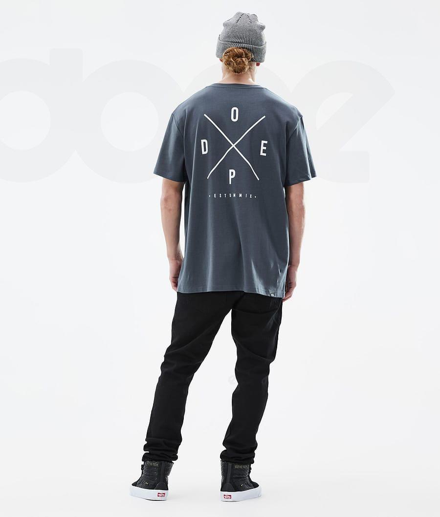 Dope Standard 2X-Up T-shirts Herren Blau | CH2084UT