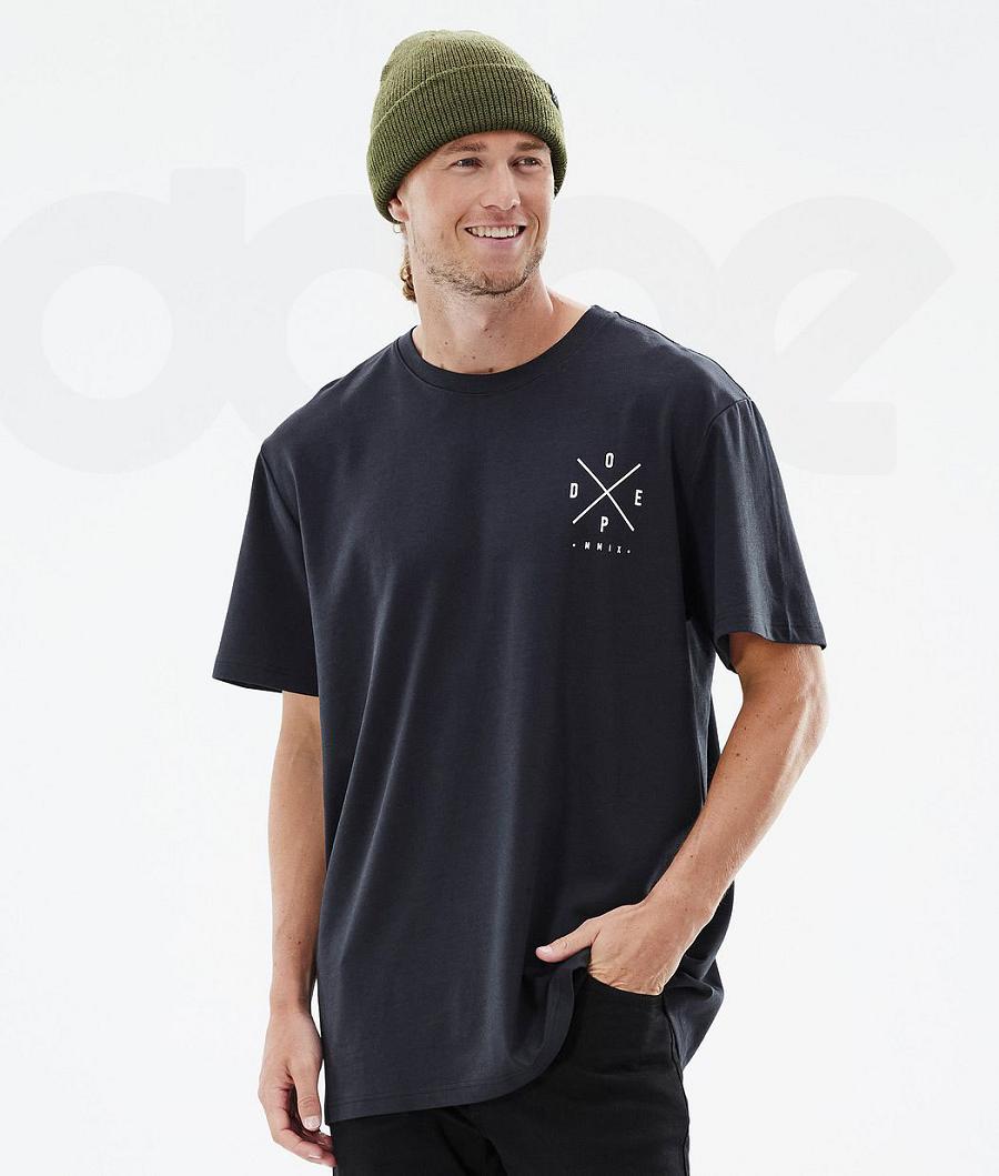 Dope Standard 2X-Up T-shirts Herren Schwarz | CH2083YU