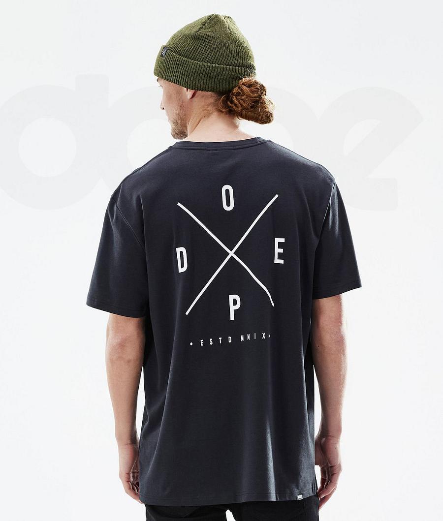 Dope Standard 2X-Up T-shirts Herren Schwarz | CH2083YU