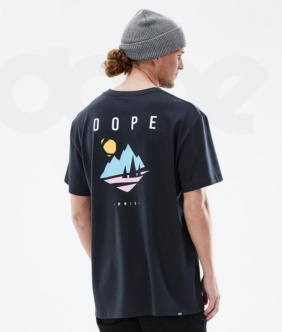 Dope Standard Pine T-shirts Herren Schwarz | CH2080EX