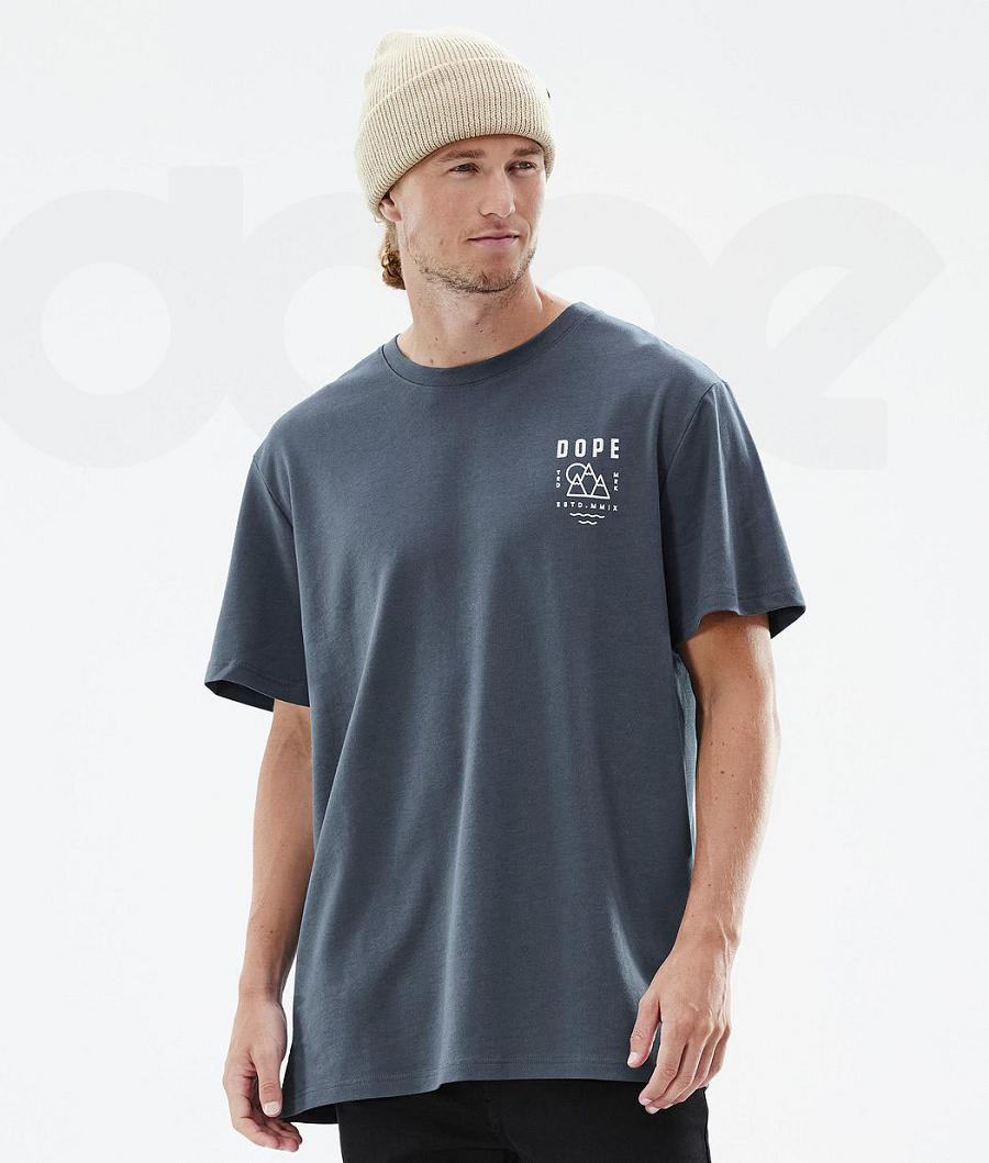 Dope Standard Summit T-shirts Herren Blau | CH2074VD