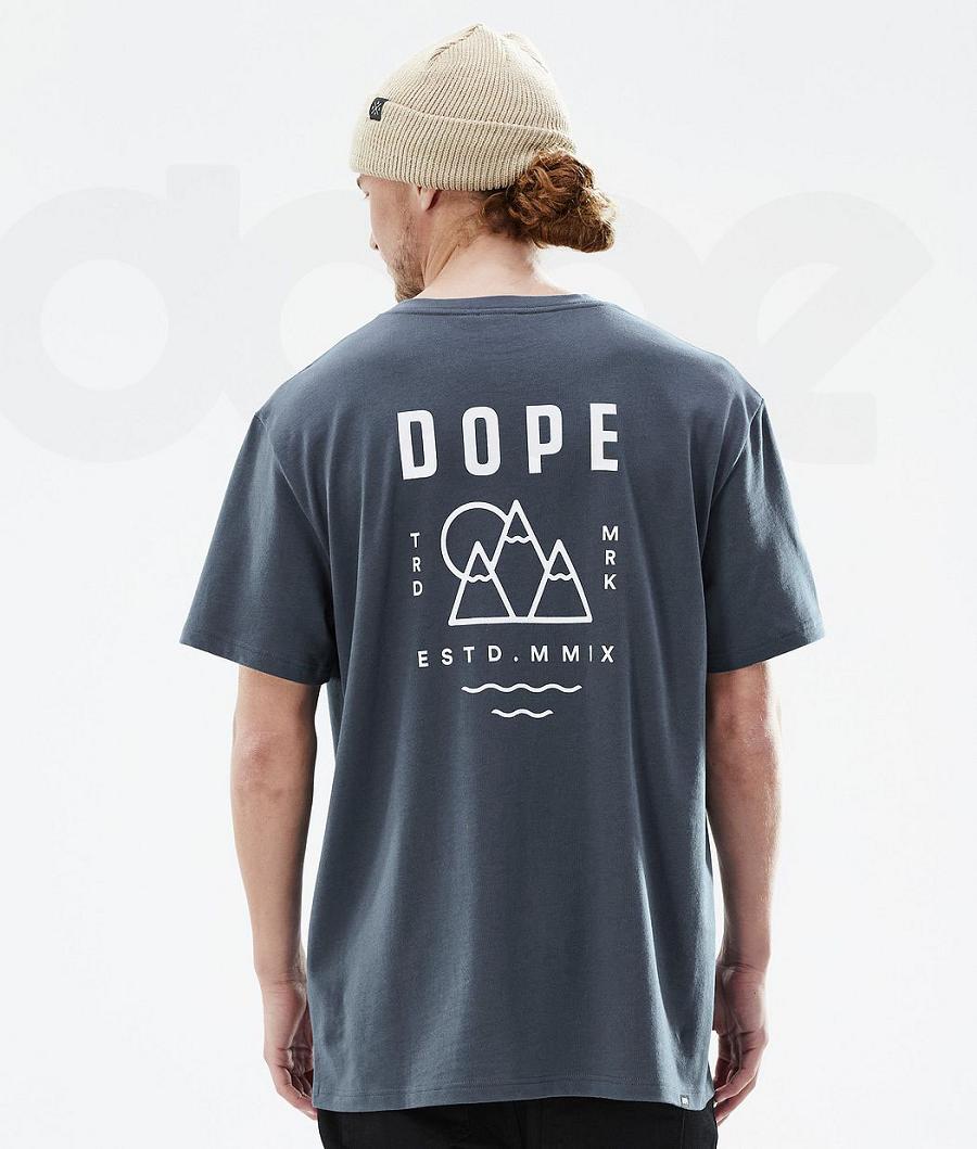 Dope Standard Summit T-shirts Herren Blau | CH2074VD