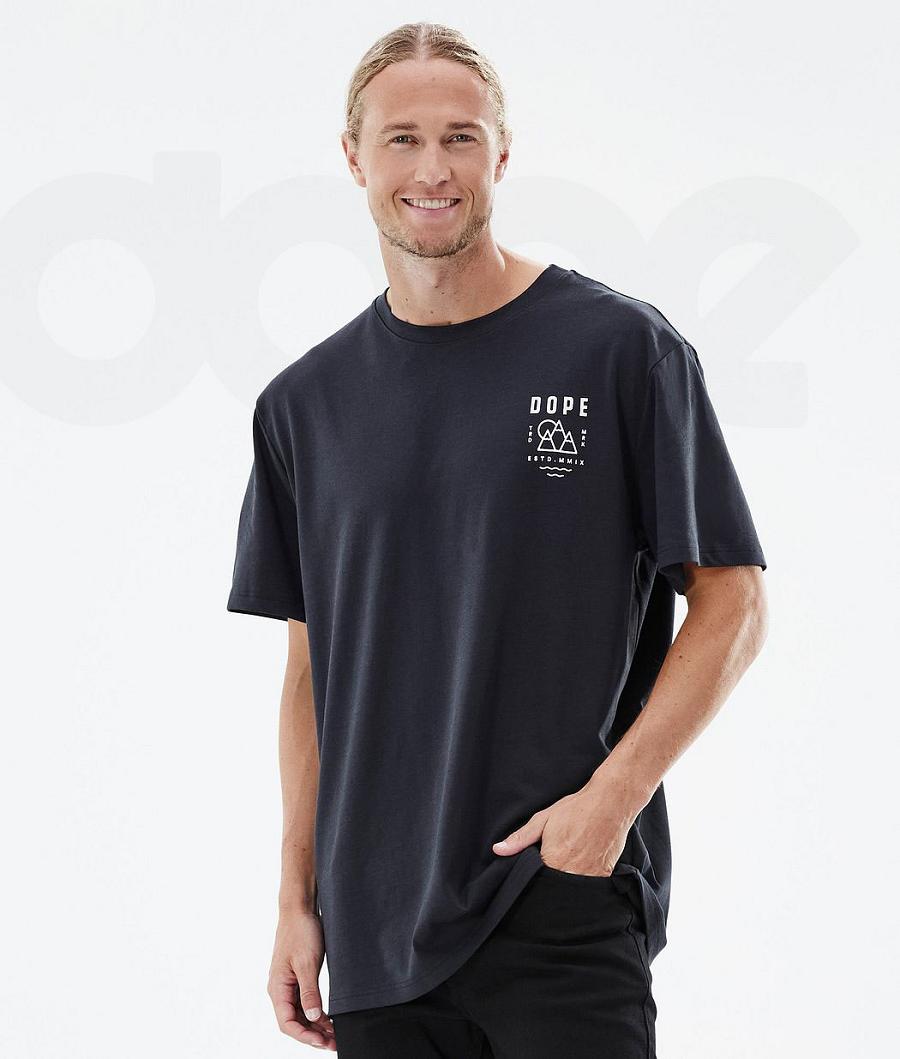 Dope Standard Summit T-shirts Herren Schwarz | CH2073CE