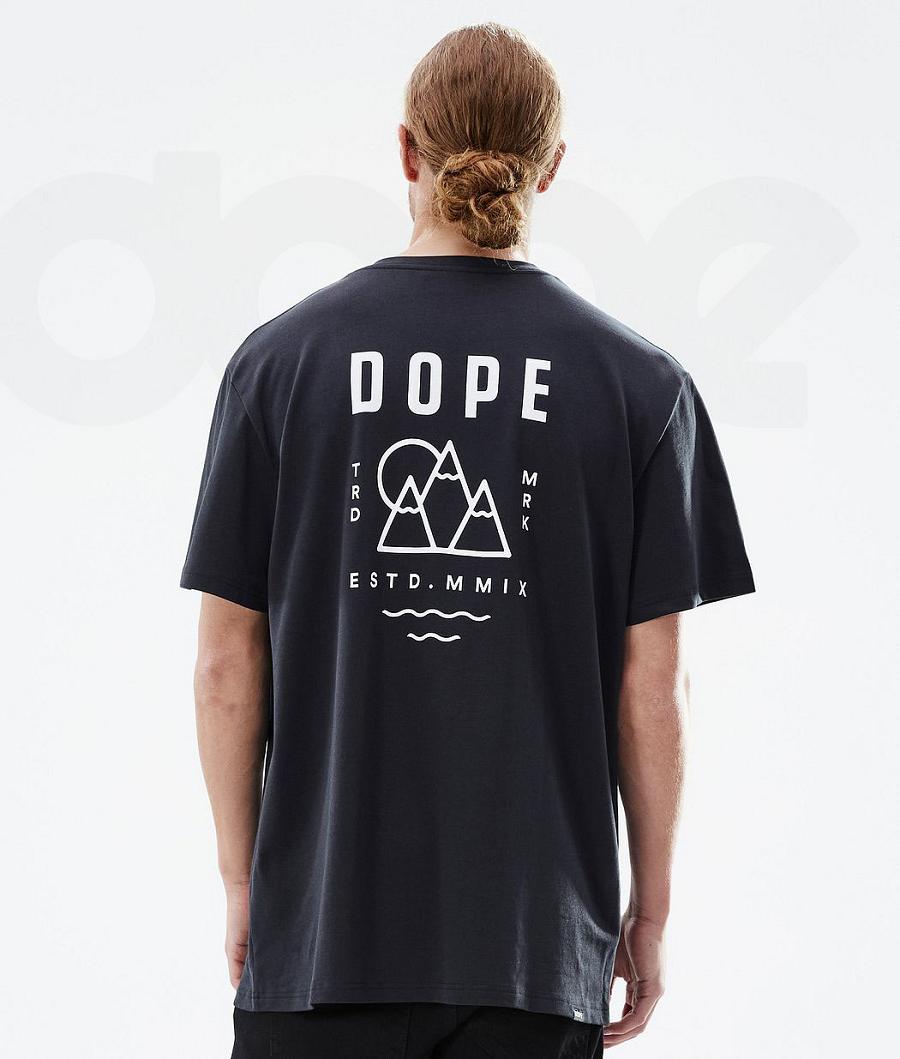 Dope Standard Summit T-shirts Herren Schwarz | CH2073CE