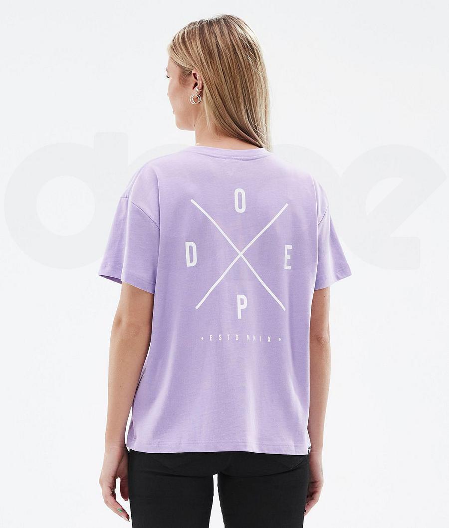 Dope Standard W 2X-Up T-shirts Damen Lila | CH1298QZ