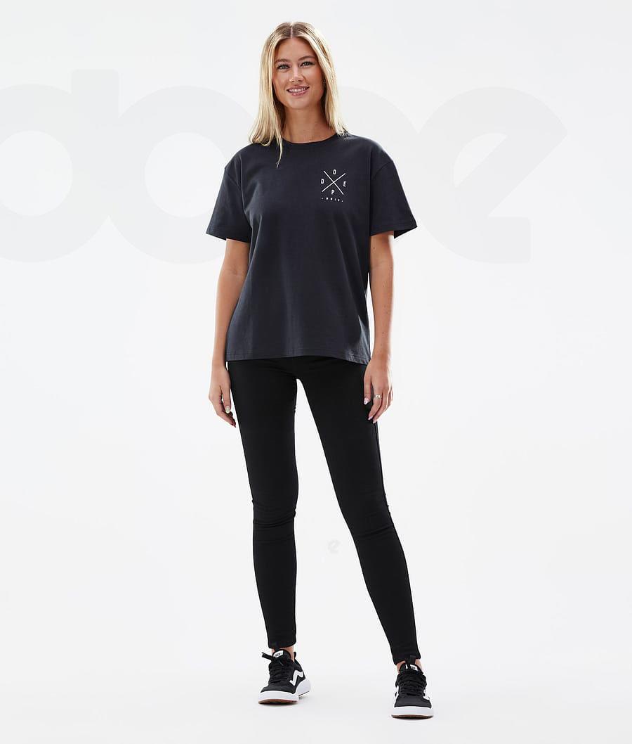 Dope Standard W 2X-Up T-shirts Damen Schwarz | CH1297MA