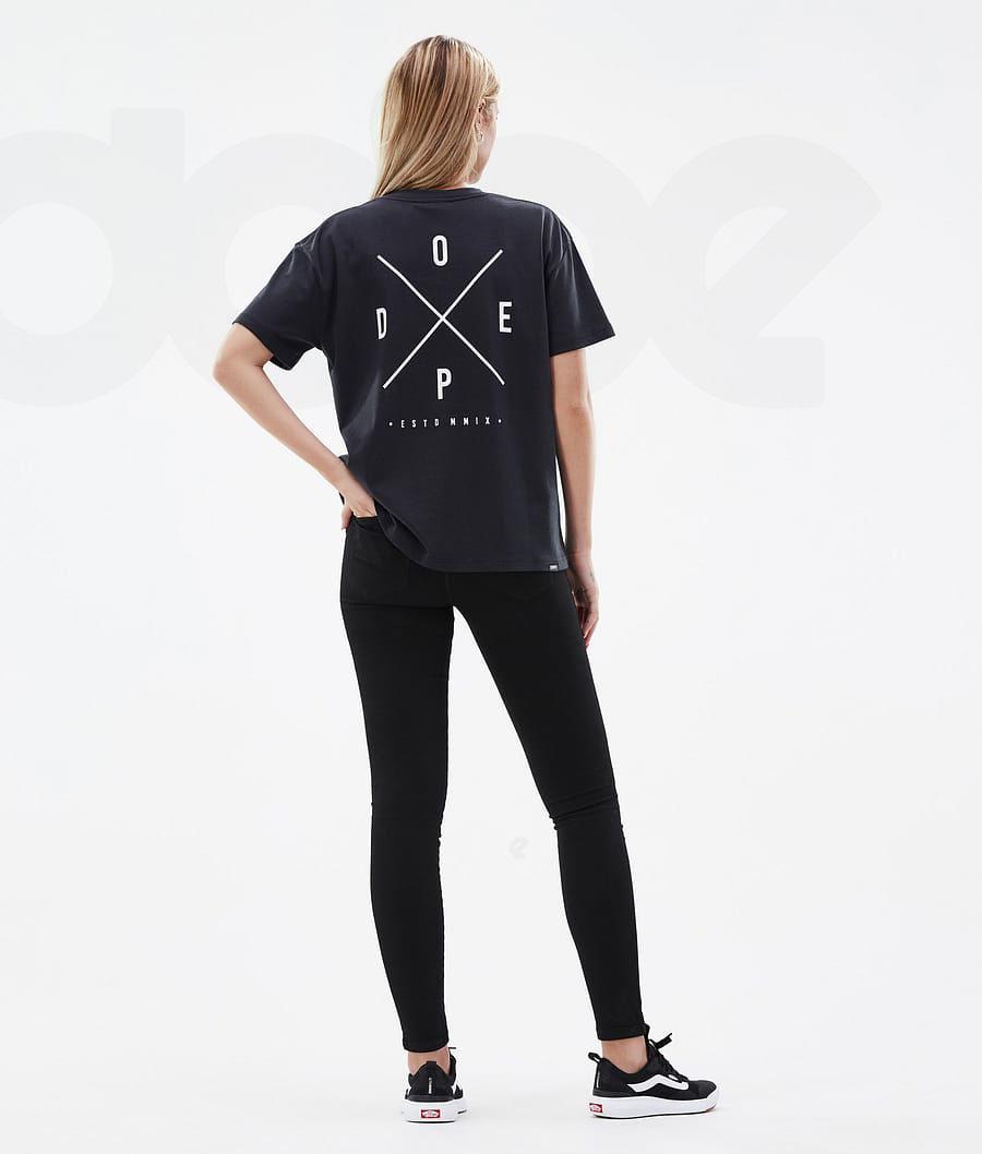 Dope Standard W 2X-Up T-shirts Damen Schwarz | CH1297MA